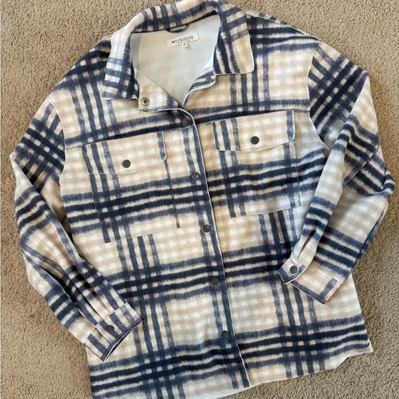 Workshop Button Down Shacket - Picture 1 of 4